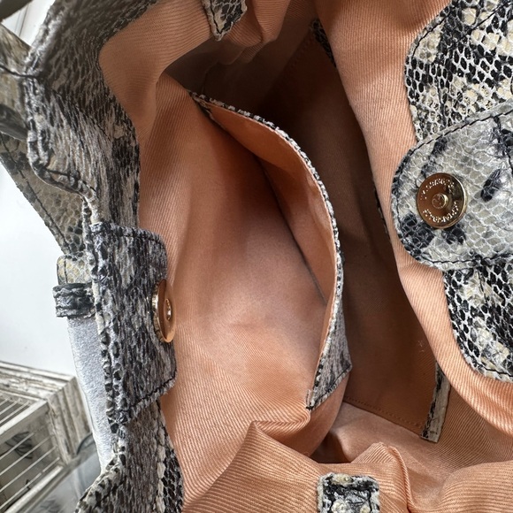 NWT TMRW STU/DIO Mateo 100% Leather Black Multi Python 3-in-1 Bag OS - Picture 9 of 9